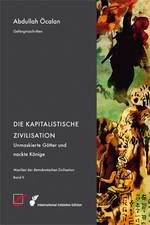 Der Ausschnitt eines bunten Gemäldes. Auf dem Gemälde sind mehrere Figuren zu sehen, darunter zum Beispiel die Abbildung eines sumerischen Gottes und einer Frau mit umgehängter Waffe und roter Fahne.