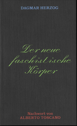 Dagmar Herzogs Buch ist in grauschwarz gehalten. Die Schrift ist grasgrün und rot, es ist eine verzierte Schreibschrift.