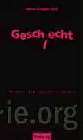 Buchcover ist  schwarz mit Schrift in rosa. Aus dem Titel des Buchs "Geschlecht" fällt das "l" nach unten.