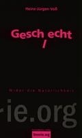 Buchcover ist  schwarz mit Schrift in rosa. Aus dem Titel des Buchs "Geschlecht" fällt das "l" nach unten.