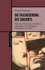 Buchcover auf dem das Gesicht Martin Heideggers als Collage zu sehen ist- die Teile des Gesichts sind unsortiert angeordnet